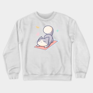 Yoga Cat Crewneck Sweatshirt